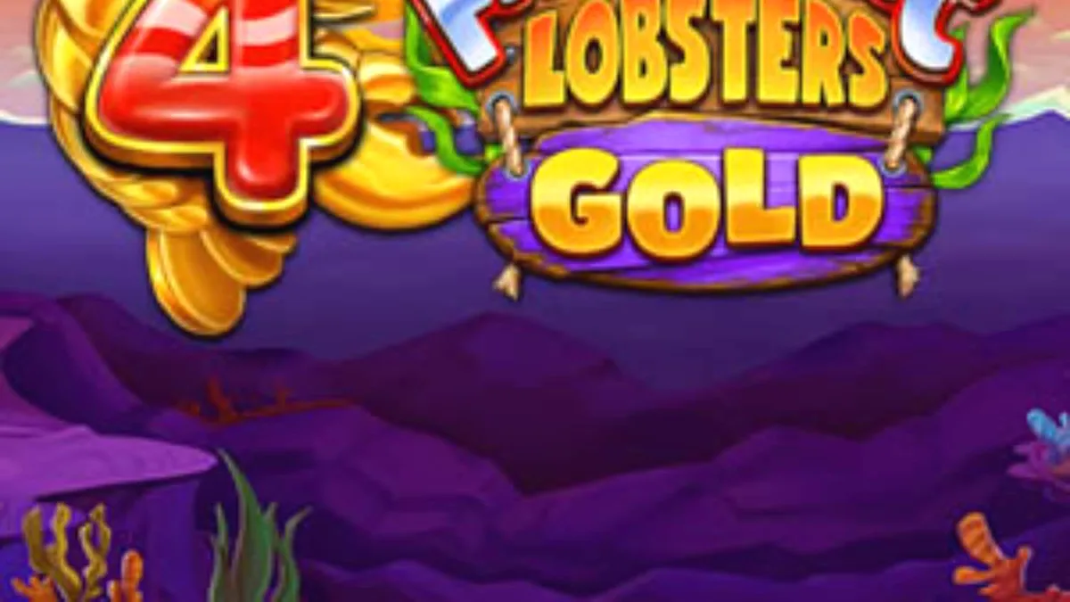 Tampilan visual slot 4 Fantastic Lobsters Gold dengan tema bawah laut yang ceria