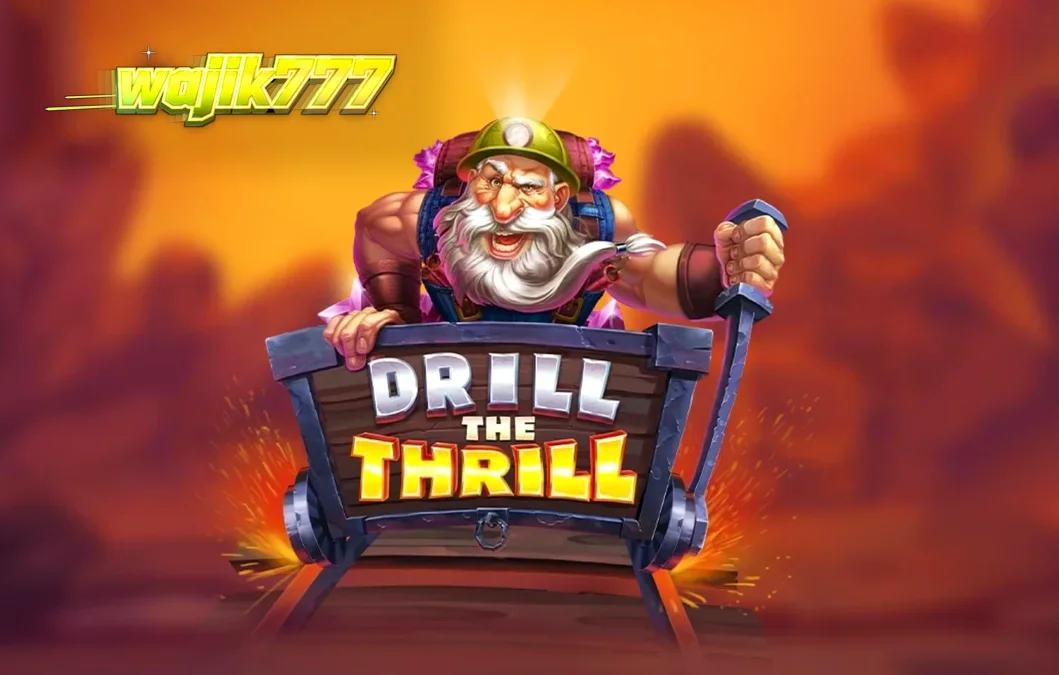 Tampilan antarmuka game slot Drill the Thrill di perangkat seluler